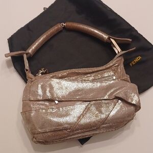 Fendi Metallic Silver Women's Bag